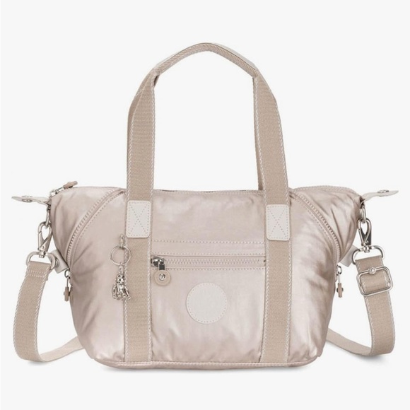 Kipling Art Mini handbag in a metallic rose - Picture 2 of 16